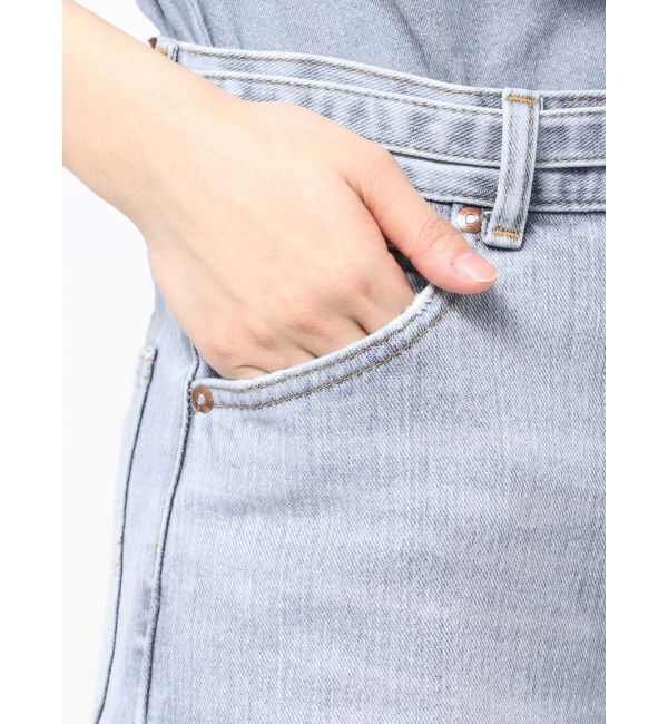 LAGUNAMOON「【Leeコラボ】ハイライズセミワイドパンツ」|デニム|