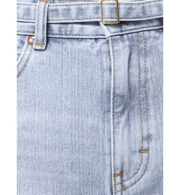 LAGUNAMOON「【Leeコラボ】ハイライズセミワイドパンツ」|デニム|