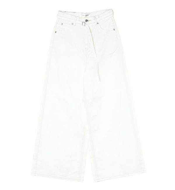 LAGUNAMOON「【Leeコラボ】ハイライズセミワイドパンツ」|デニム|