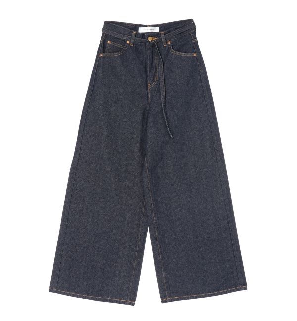 LAGUNAMOON「【Leeコラボ】ハイライズセミワイドパンツ」|デニム|