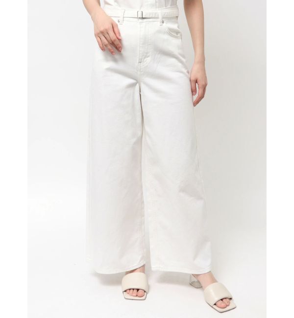 LAGUNAMOON「【Leeコラボ】ハイライズセミワイドパンツ」|デニム|