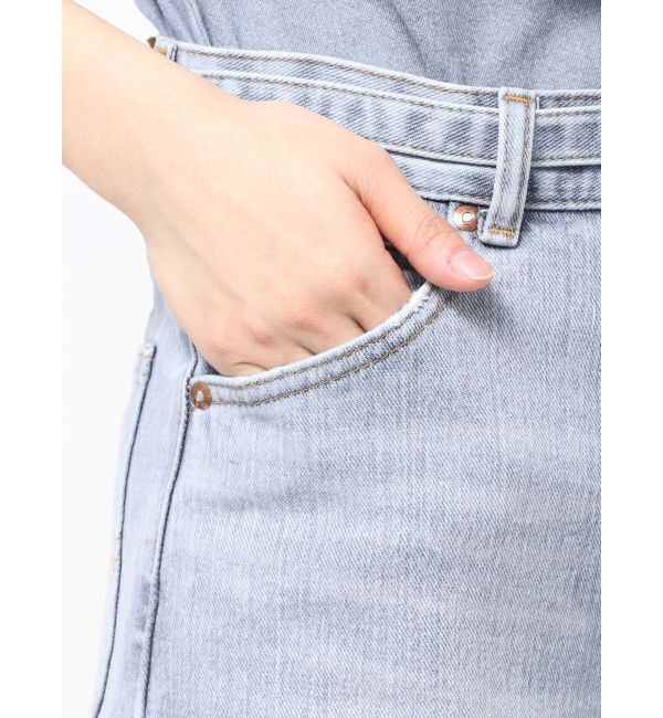 LAGUNAMOON「【Leeコラボ】ハイライズセミワイドパンツ」|デニム|