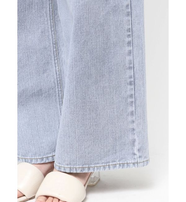 LAGUNAMOON「【Leeコラボ】ハイライズセミワイドパンツ」|デニム|