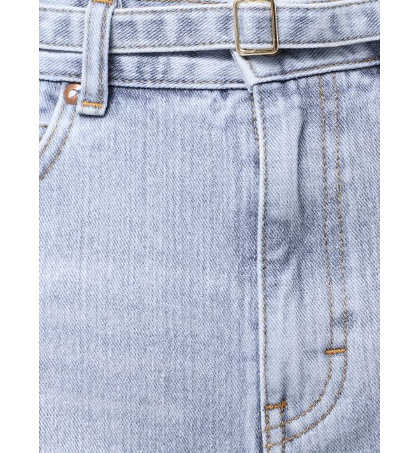 LAGUNAMOON「【Leeコラボ】ハイライズセミワイドパンツ」|デニム|