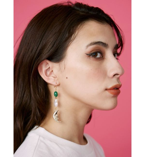 EVRIS「STONE MIX SUNNY ピアス」|ピアス|