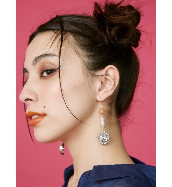 EVRIS「STONE MIX SUNNY ピアス」|ピアス|