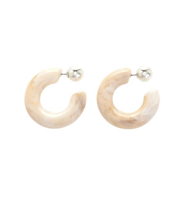 EVRIS「MARBLE HOOPピアス」|ピアス|