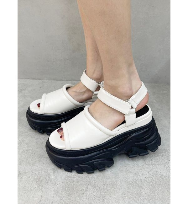 EVRIS「プラットフォームスニーカーサンダル」|サンダル|ホワイト