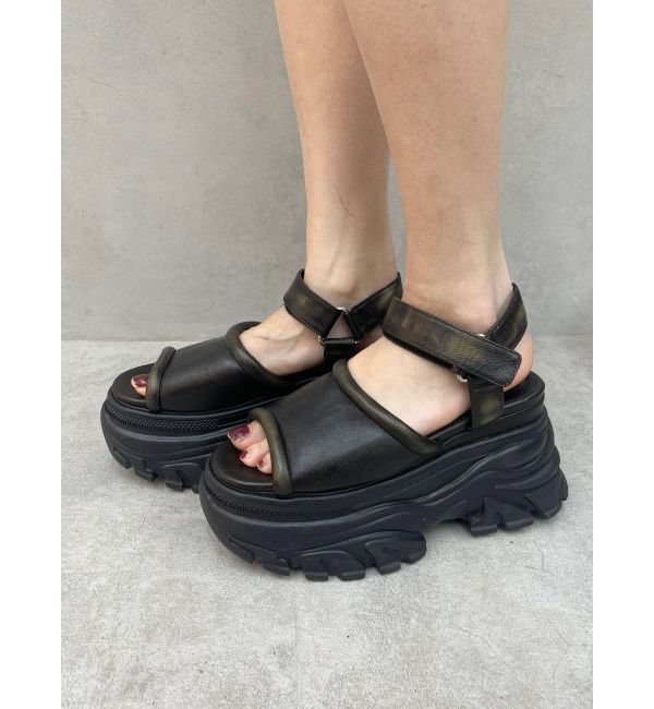 EVRIS「プラットフォームスニーカーサンダル」|サンダル|ブラウン