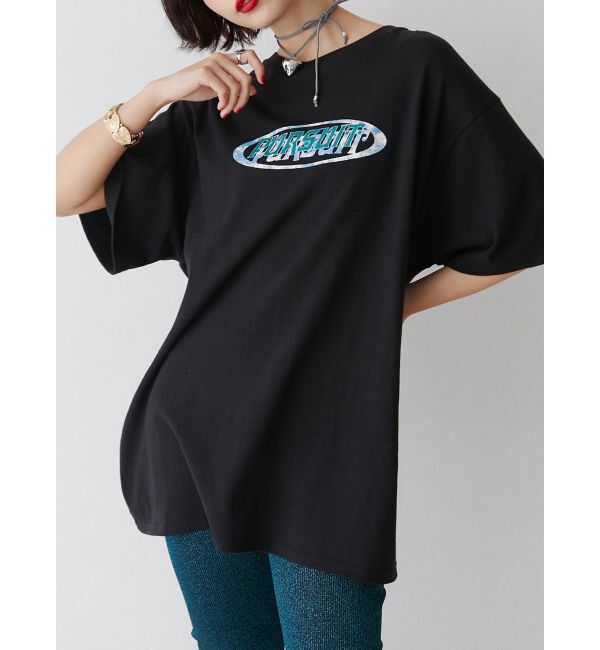 jouetie「バックローズBIG Tシャツ」|Tシャツ・カットソー|