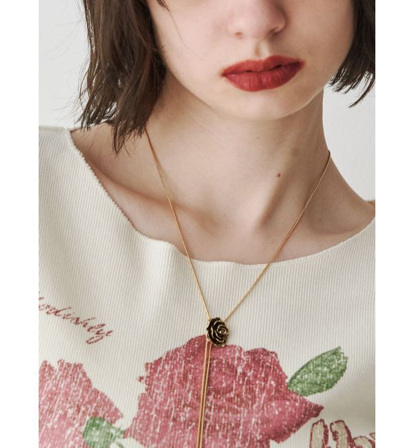 jouetie「ローズタイネックレス」|ネックレス|ゴールド