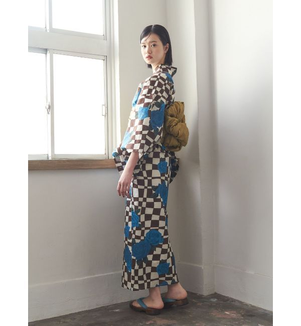 jouetie「【jouetieオリジナル】ローズチェッカーセパレート浴衣セット」|その他|