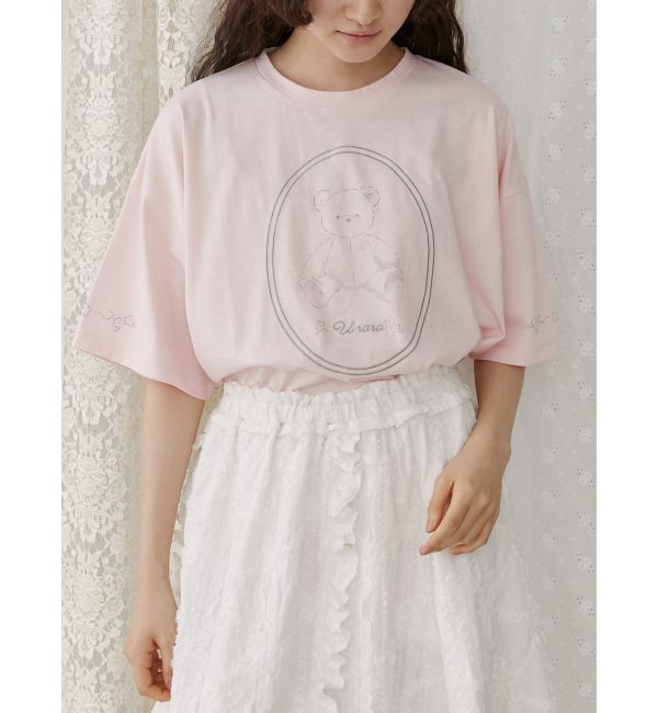 merry jenny「fleeting bearTシャツ」|Tシャツ・カットソー|ピンク