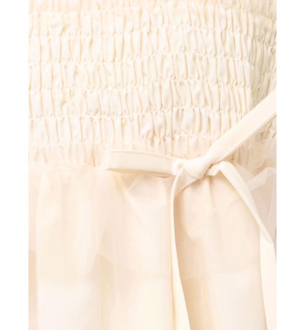 merry jenny「チュールパフスリーブミニワンピース」|ワンピース|