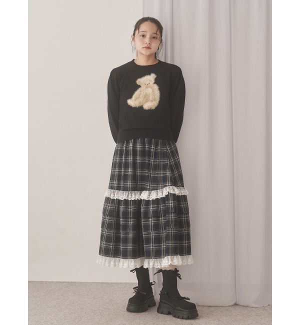 merry jenny「bear shaggy knit tops」|ニット・セーター|