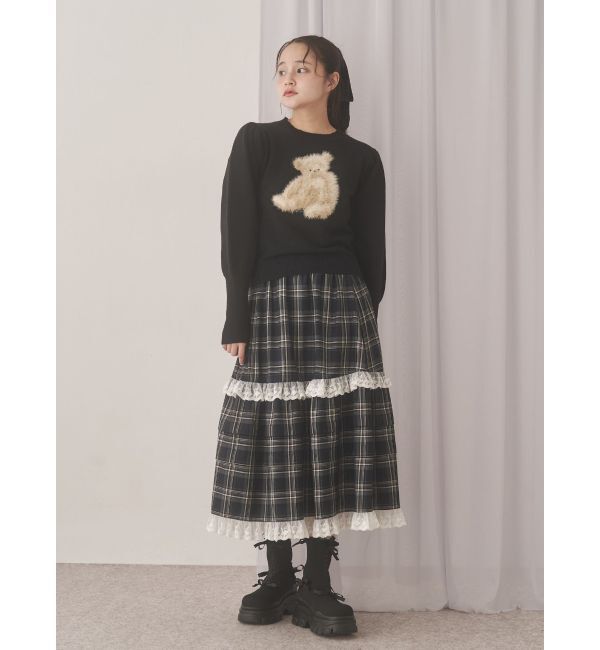 merry jenny「bear shaggy knit tops」|ニット・セーター|