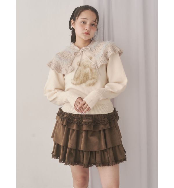 merry jenny「bear shaggy knit tops」|ニット・セーター|