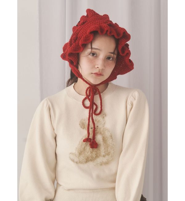 merry jenny「bear shaggy knit tops」|ニット・セーター|