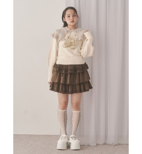 merry jenny「bear shaggy knit tops」|ニット・セーター|