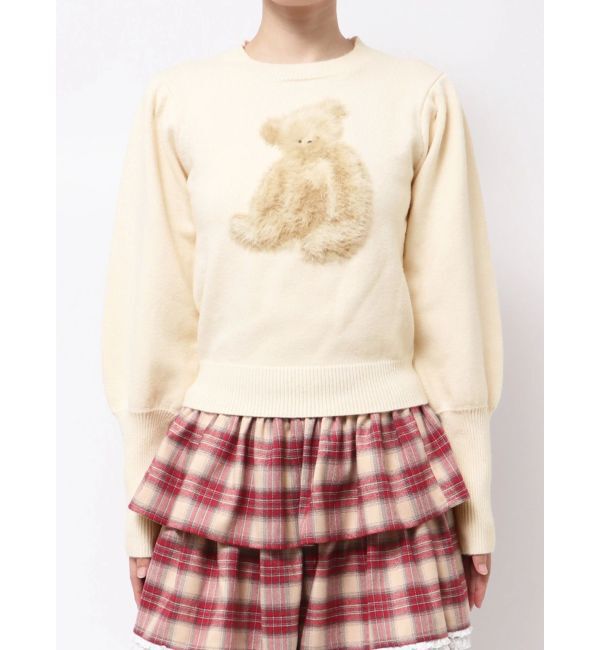 merry jenny「bear shaggy knit tops」|ニット・セーター|