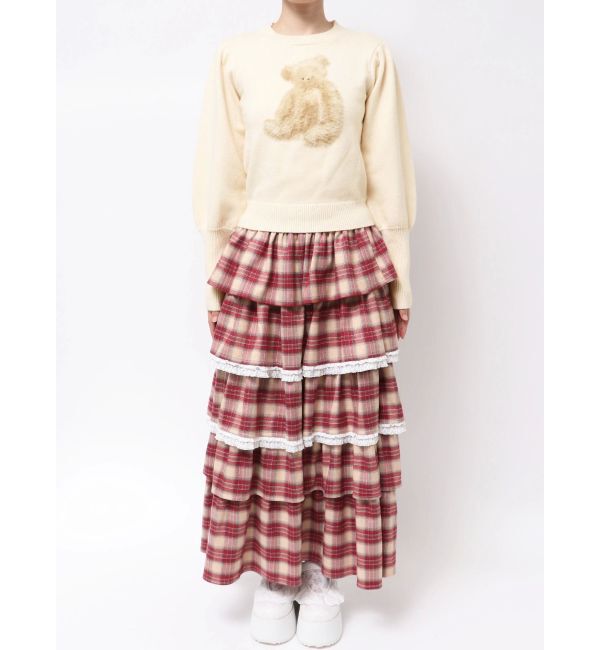 merry jenny「bear shaggy knit tops」|ニット・セーター|