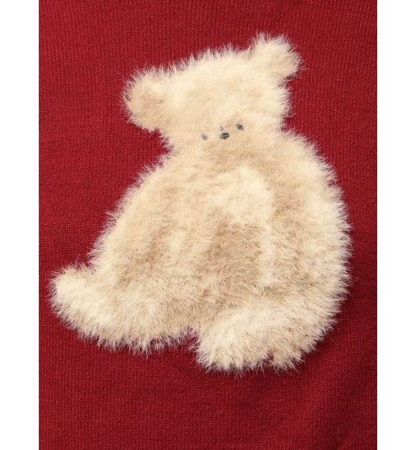 merry jenny「bear shaggy knit tops」|ニット・セーター|
