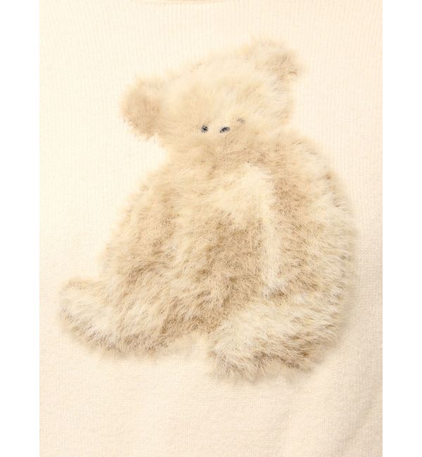 merry jenny「bear shaggy knit tops」|ニット・セーター|
