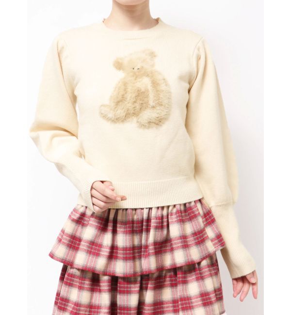 merry jenny「bear shaggy knit tops」|ニット・セーター|