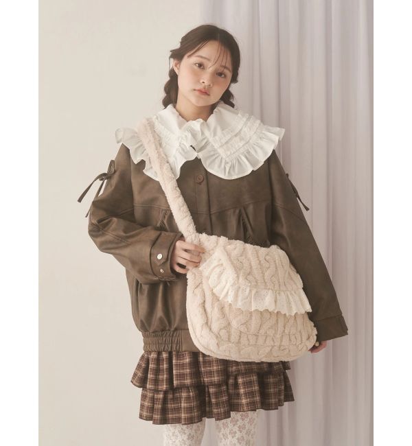 merry jenny「もふもふケーブルショルダーバッグ」|ショルダー・メッセンジャー|