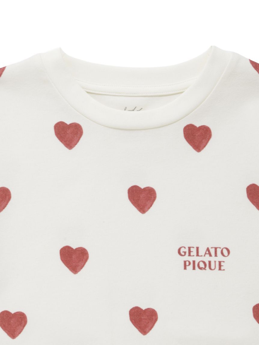 GELATO PIQUE KIDS & BABY「【KIDS】ハート柄Tシャツ」|ルームウェア|