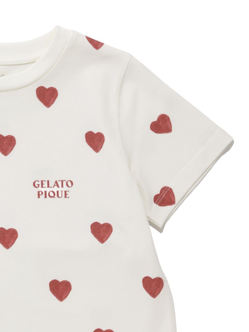 GELATO PIQUE KIDS & BABY「【KIDS】ハート柄Tシャツ」|ルームウェア|