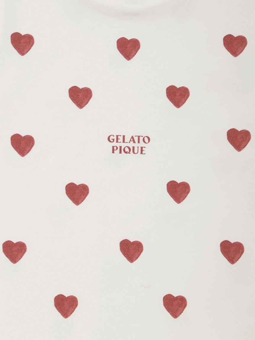 GELATO PIQUE KIDS & BABY「【KIDS】ハート柄Tシャツ」|ルームウェア|