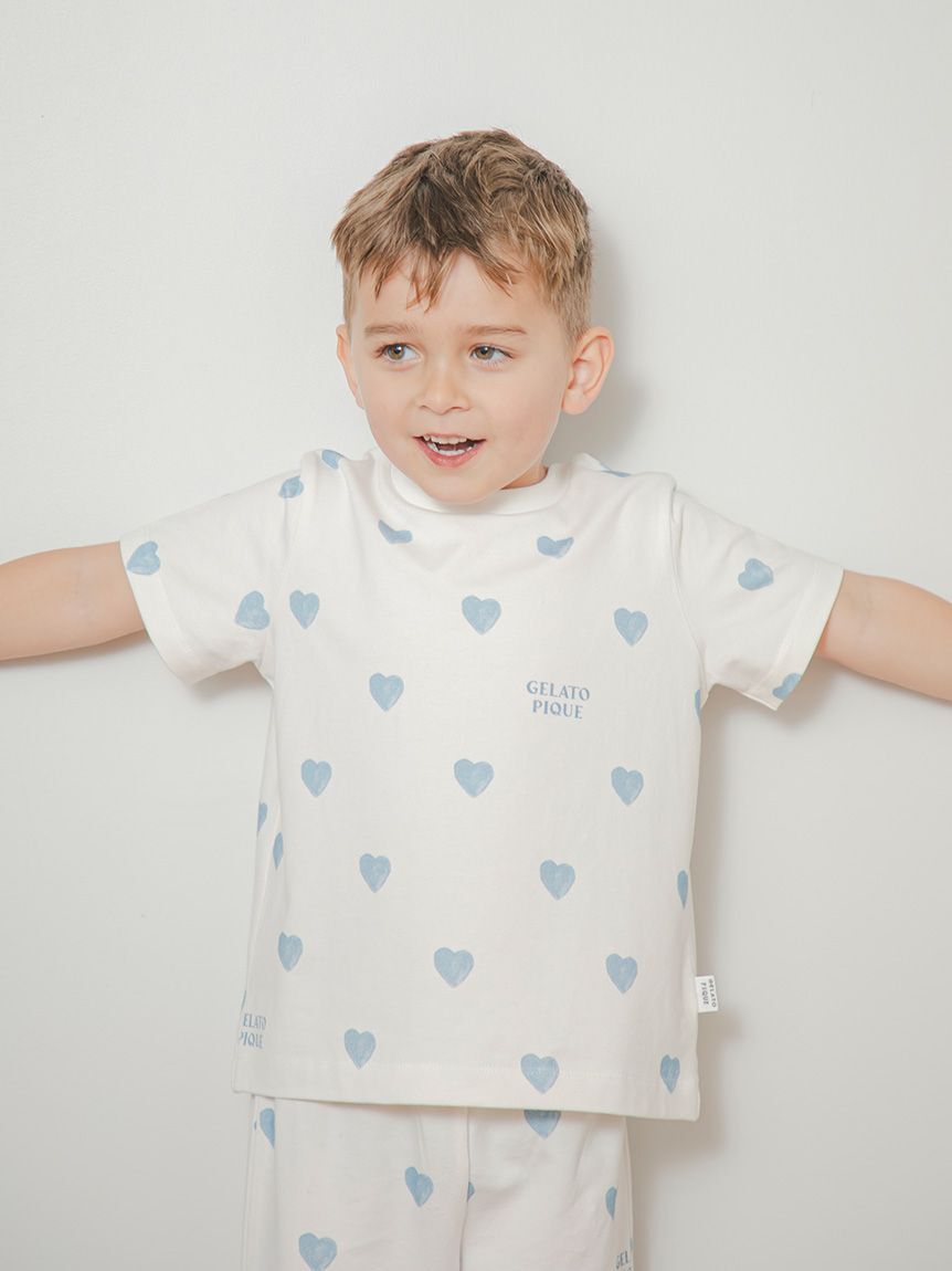GELATO PIQUE KIDS & BABY「【KIDS】ハート柄Tシャツ」|ルームウェア|