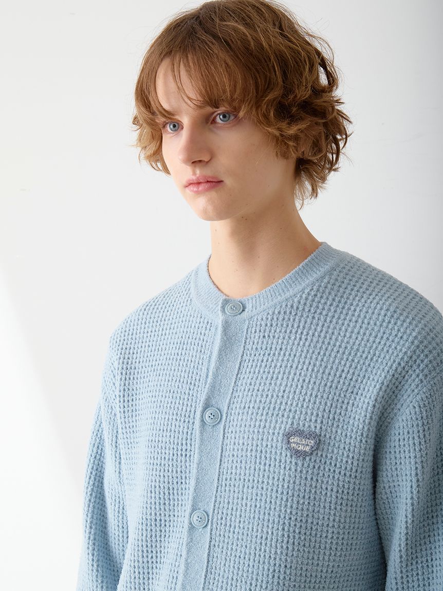 GELATO PIQUE HOMME「【HOMME】ワッフルニットカーディガン」|カーディガン|