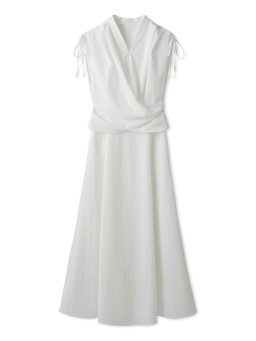 FRAY I.D「フロントノットドレス／ウォッシャブル・防シワ・接触冷感・吸水速乾」|ドレス|