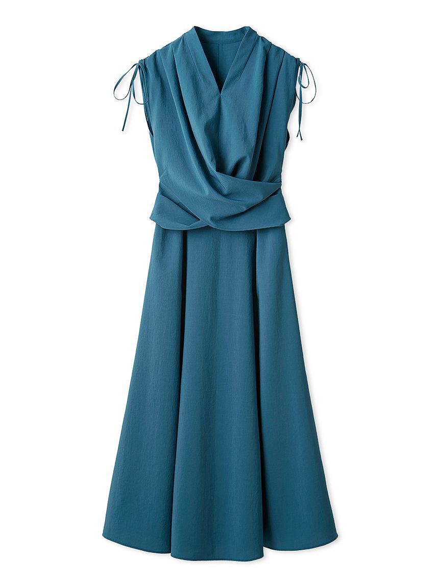 FRAY I.D「フロントノットドレス／ウォッシャブル・防シワ・接触冷感・吸水速乾」|ドレス|