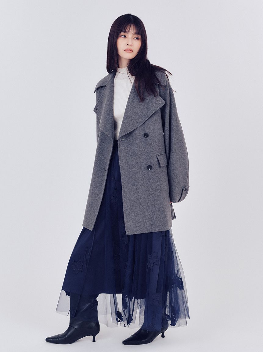 ウールリバーミドルAラインコート（FRAY I.D）｜ルミネのファッション