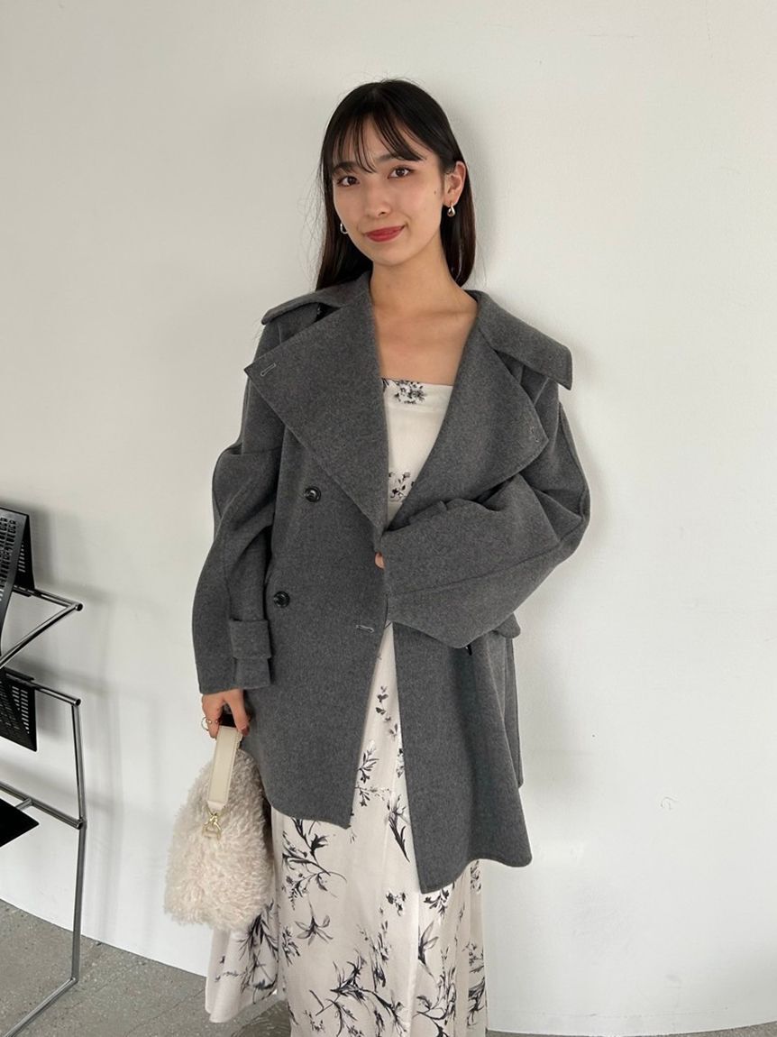 ウールリバーミドルAラインコート（FRAY I.D）｜ルミネのファッション