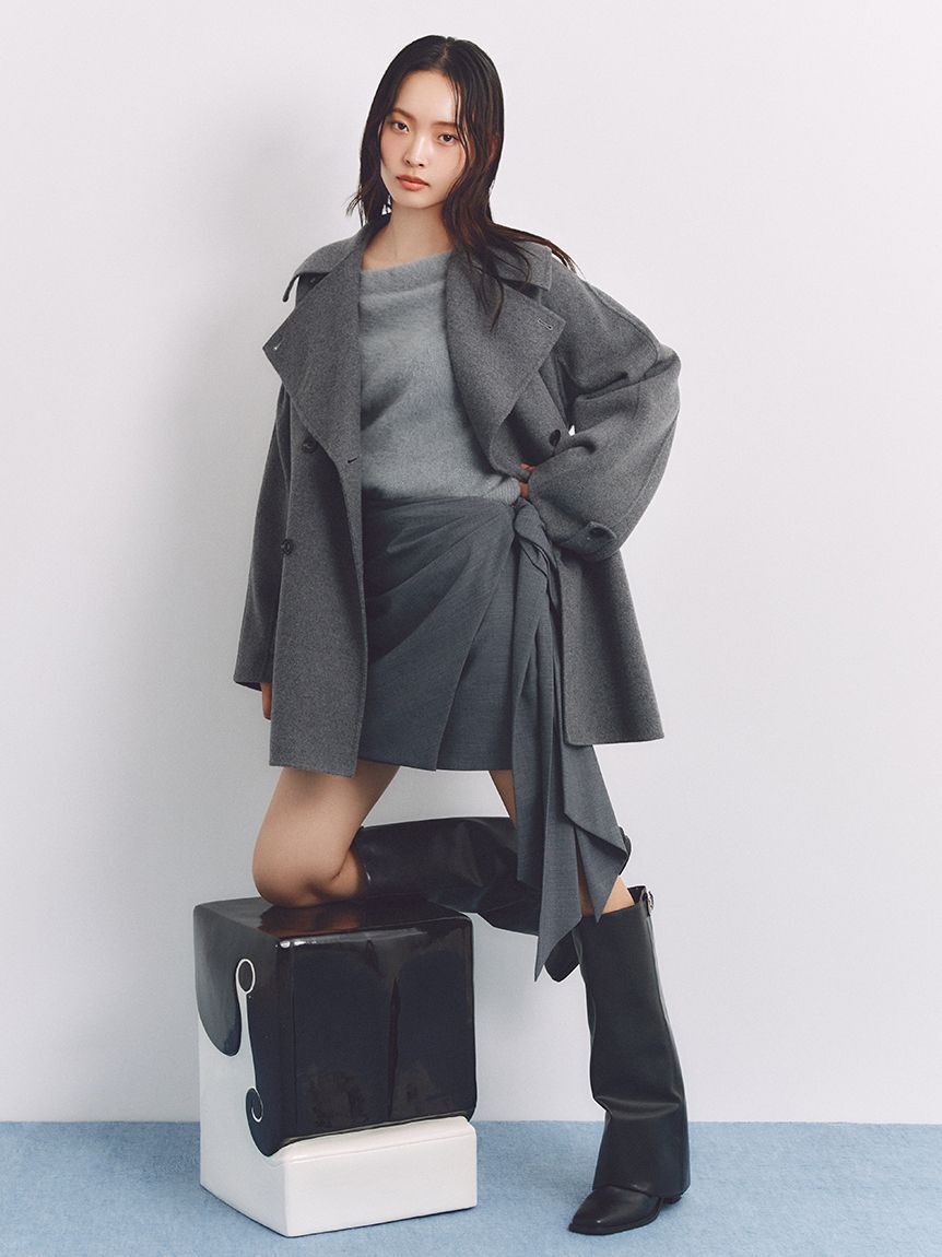 ウールリバーミドルAラインコート（FRAY I.D）｜ルミネのファッション
