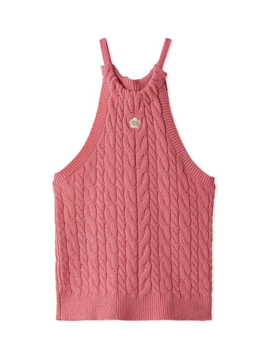 LILY BROWN「【LILY BROWN&times;MARY QUANT】デイジー刺繍アメスリケーブルニット」|ニット・セーター|