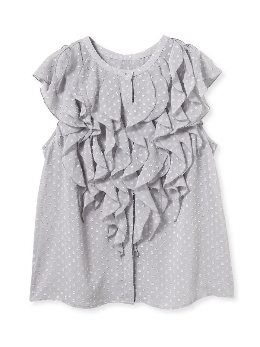 LILY BROWN「ミニフリルブラウス」|シャツ・ブラウス|GRY