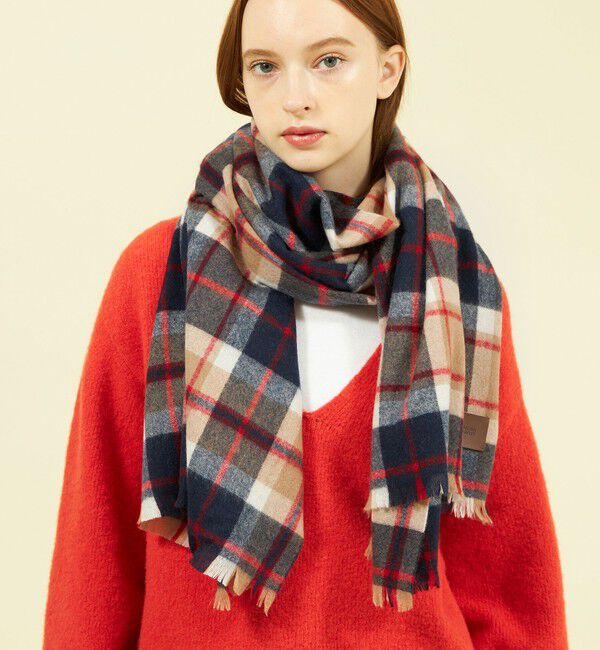 MACKINTOSH PHILOSOPHY「ウォッシャブルカシミヤハウスチェックストール」|ストール|ベージュ