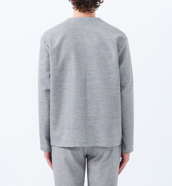 MACKINTOSH PHILOSOPHY「テーラードジャージー ノーカラーカーディガン 杢カラミストレッチ」|ブルゾン・スタジャン|