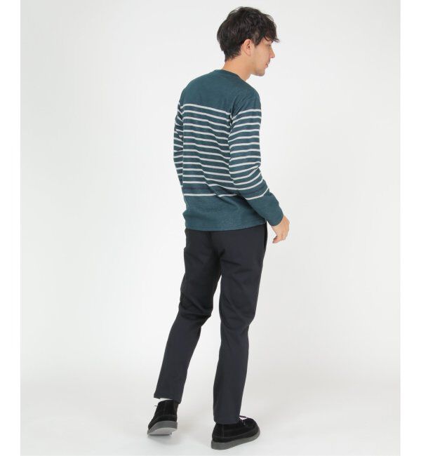 ikka「ダブルジャガードボーダーロンＴ」|Tシャツ・カットソー|