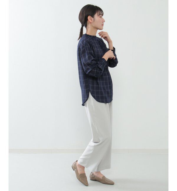 ikka「襟フリル2WAYブラウス」|シャツ・ブラウス|