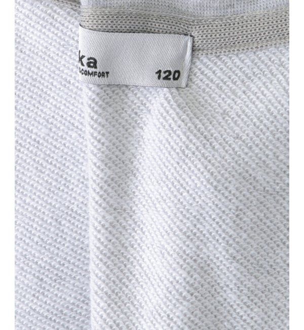 ikka kids「ヒゲ刺繍裏毛トレーナー（120~160cm）」|Tシャツ・カットソー|