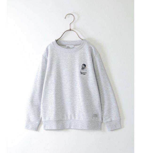 ikka kids「ヒゲ刺繍裏毛トレーナー（120~160cm）」|Tシャツ・カットソー|