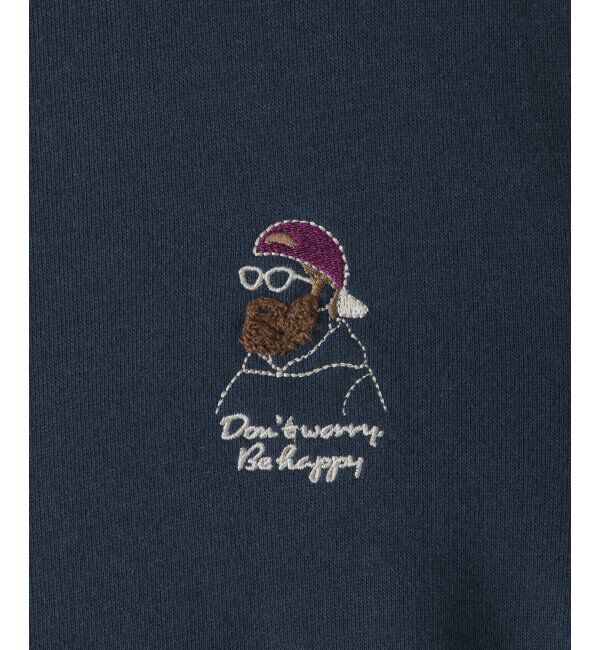 ikka kids「ヒゲ刺繍裏毛トレーナー（120~160cm）」|Tシャツ・カットソー|