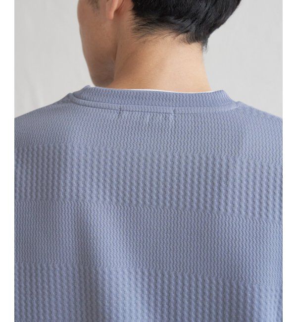 ikka「フクレジャガードクルーネックレイヤード」|Tシャツ・カットソー|