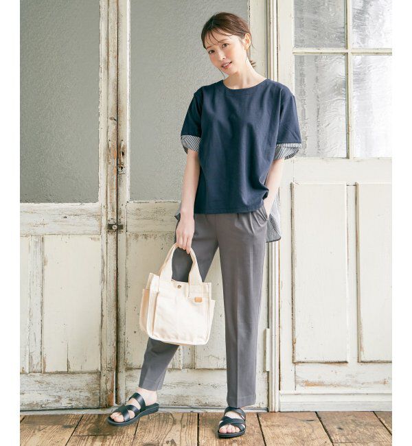 ikka「ハンプサイドポケ仕切り手提げ」|その他|